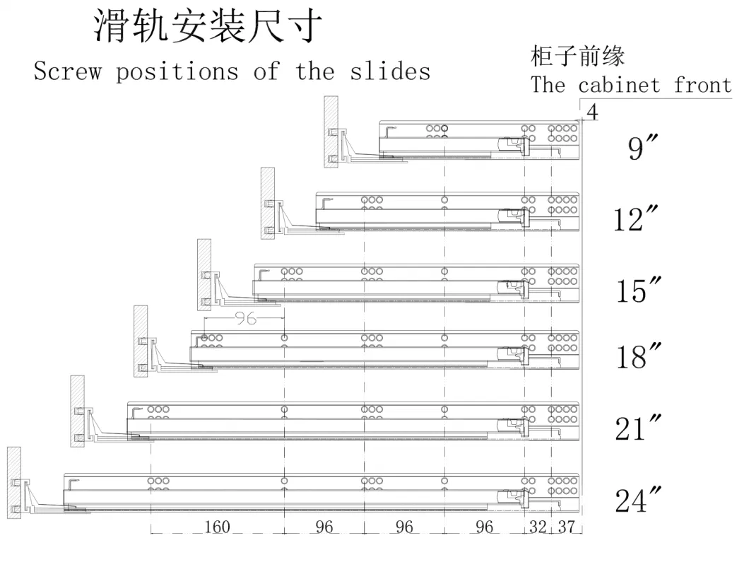 2021 Best Furniture Fittings Concealed Undermounted Slide Drawer Slides